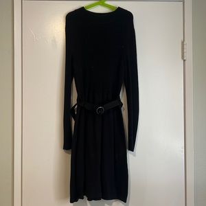 Free People retro sweater dress with belt